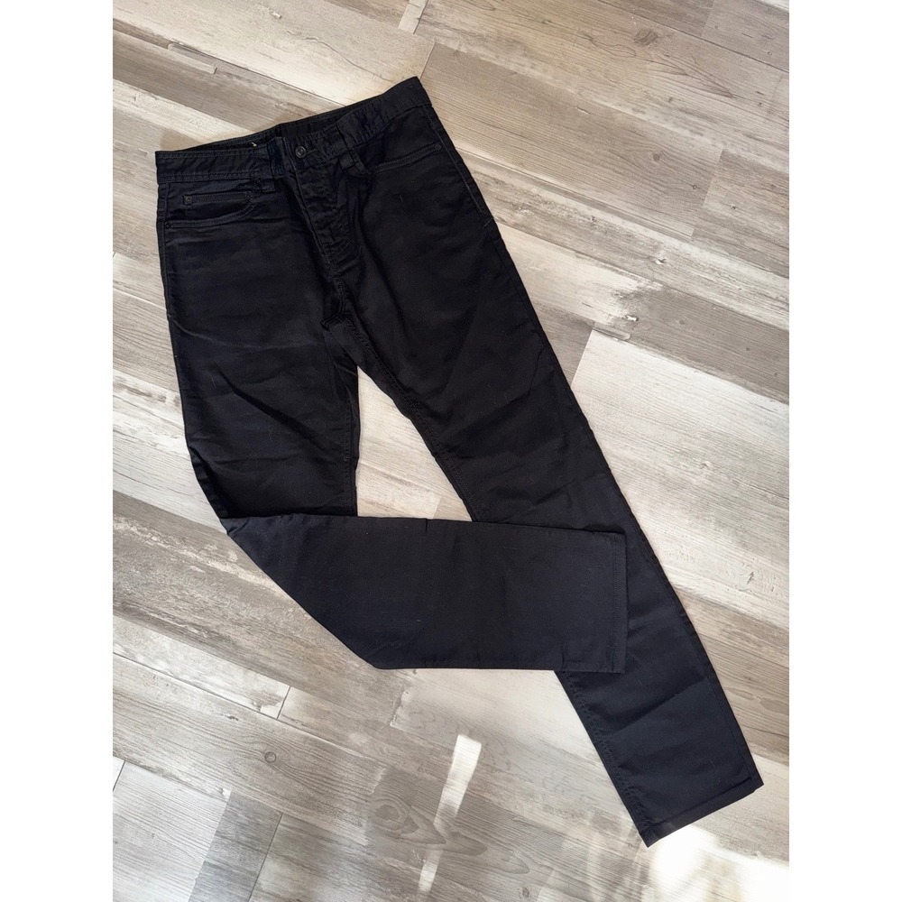 Prana Bridger Slim Fit Jeans Mens Black Organic Cotton Stretch Pants 30x32